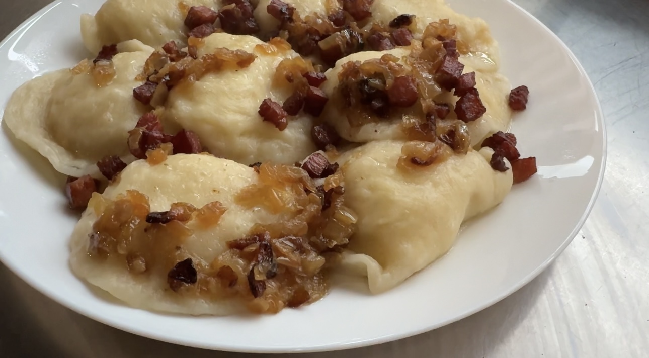 Wnętrze pierogarni Lepimy przy ul. Rybnickiej w Gliwicach